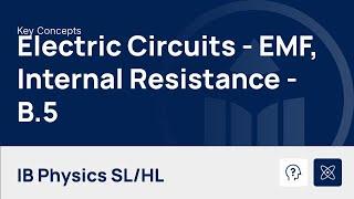 Electric Circuits - EMF and Internal Resistance video thumbnail