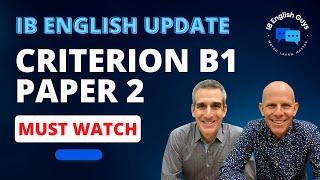 Paper 2: Criterion B1 video thumbnail
